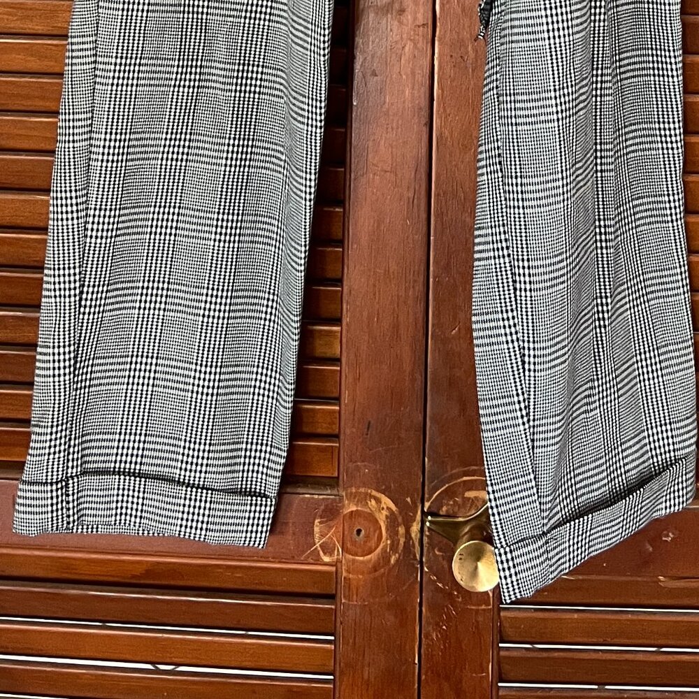 Black & White Plaid Zara Trousers